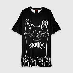 Детское платье Skrillex: cat rock