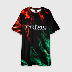 Платье клеш для девочки Prima world flame, цвет: 3D-принт