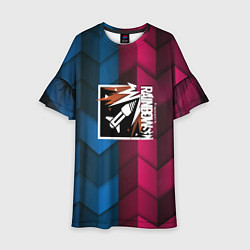 Детское платье Rainbow six abstract
