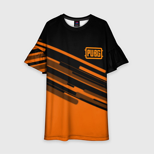 Детское платье PUBG geometry line / 3D-принт – фото 1