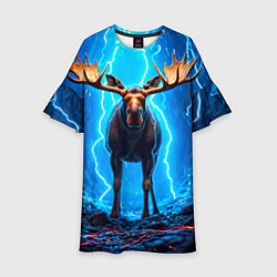 Детское платье Лось и молния