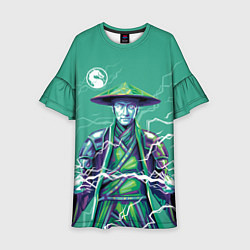 Платье клеш для девочки Lord Raiden - Mortal Kombat, цвет: 3D-принт