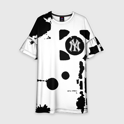 Детское платье New York yankees - baseball team pattern / 3D-принт – фото 1