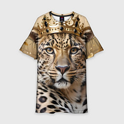 Детское платье Королевский леопард