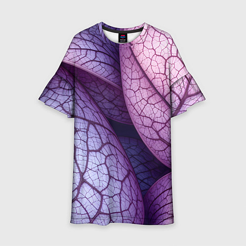 Детское платье Прожилки экзотического растения / 3D-принт – фото 1