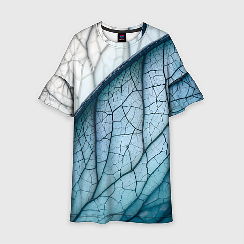 Детское платье Листья с прожилками / 3D-принт – фото 1