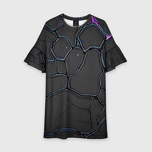 Детское платье Плита хай-тек текстура / 3D-принт – фото 1