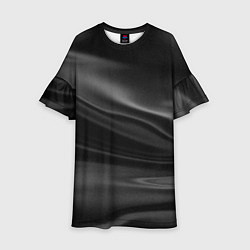 Платье клеш для девочки Текстура драпированного шелка, цвет: 3D-принт