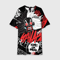 Платье клеш для девочки Круэлла - big pictures, цвет: 3D-принт