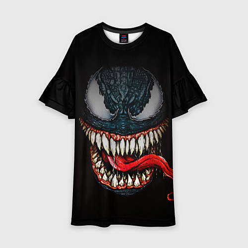 Детское платье Веном зубастый / 3D-принт – фото 1