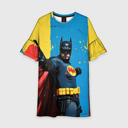 Детское платье Бэтмен предупреждает