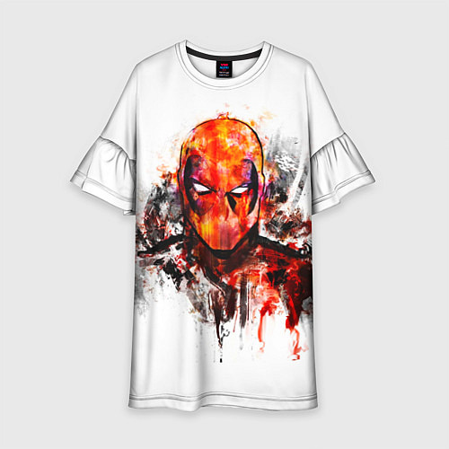Детское платье Дэдпул краски / 3D-принт – фото 1
