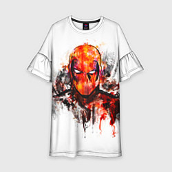 Детское платье Дэдпул краски