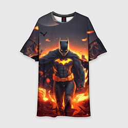 Детское платье Бэтмен - летучие мыши и огонь