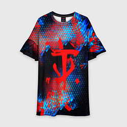 Детское платье Doom космическая абстракция