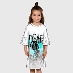 Платье клеш для девочки Dead by april краски, цвет: 3D-принт — фото 2