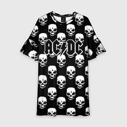 Детское платье AC DC rock skull