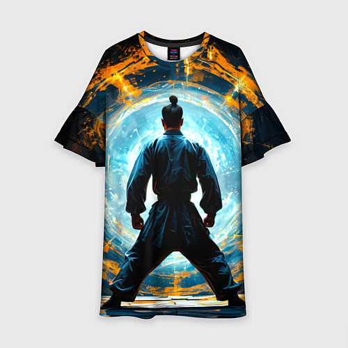 Детское платье Кунг-фу боец / 3D-принт – фото 1