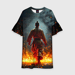 Детское платье Кунг-фу боец в огне
