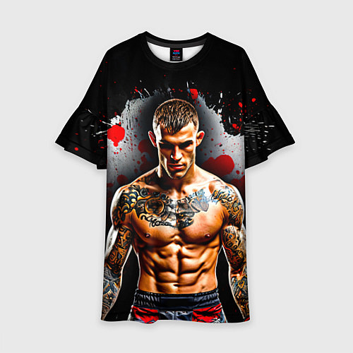 Детское платье Дастин Порье на черном / 3D-принт – фото 1