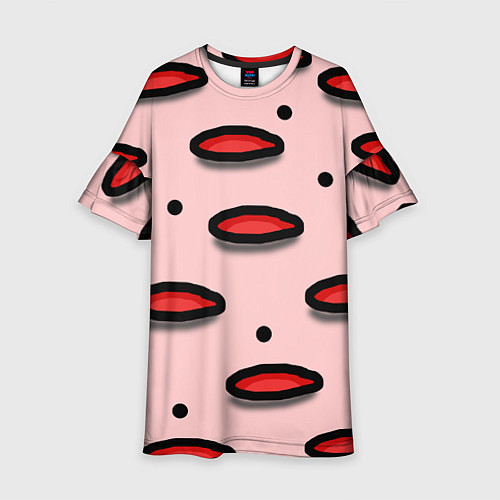 Детское платье Круги маркер - паттерн / 3D-принт – фото 1