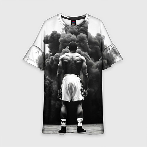 Детское платье Мухаммед Али в черном дыму / 3D-принт – фото 1