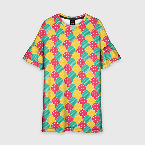 Детское платье Крашенные яйца / 3D-принт – фото 1