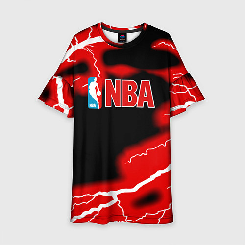 Детское платье NBA шторм / 3D-принт – фото 1