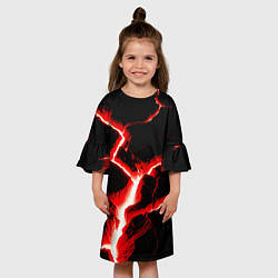 Платье клеш для девочки The rift, цвет: 3D-принт — фото 2