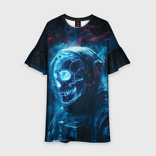 Детское платье Скелет американского космонавта / 3D-принт – фото 1