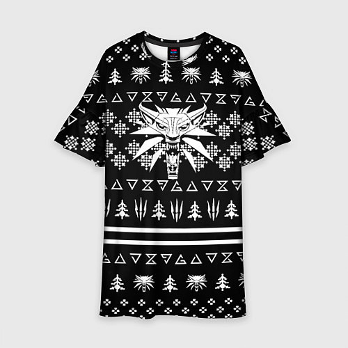 Детское платье Ведьмак паттерн текстура / 3D-принт – фото 1