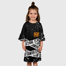 Платье клеш для девочки CS x pubg, цвет: 3D-принт — фото 2