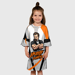 Платье клеш для девочки Сила нигилизма Фридрих Ницше, цвет: 3D-принт — фото 2