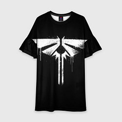 Платье клеш для девочки Symbol fireflies paint, цвет: 3D-принт