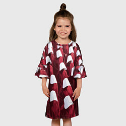 Платье клеш для девочки Рассказ служанки паттерн, цвет: 3D-принт — фото 2