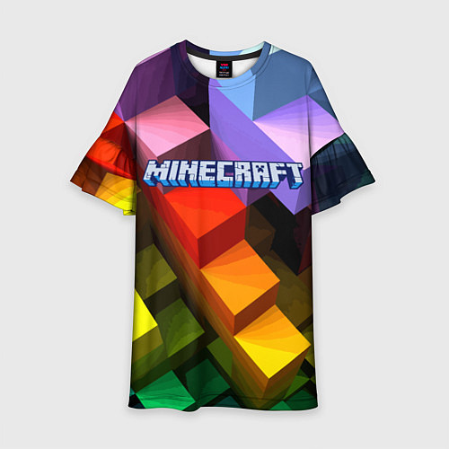Детское платье Minecraft - pattern / 3D-принт – фото 1