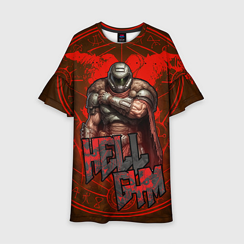 Детское платье Doom dark ages gym / 3D-принт – фото 1
