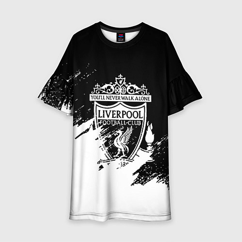 Детское платье Liverpool краски белые / 3D-принт – фото 1