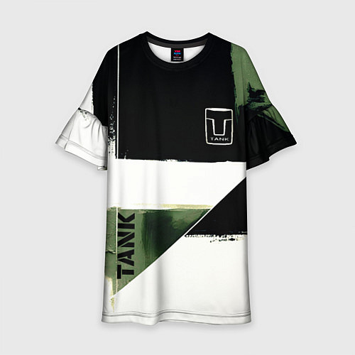 Детское платье Tank логотип машины / 3D-принт – фото 1