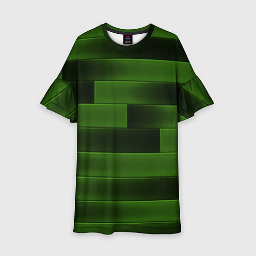 Детское платье The color is green brick / 3D-принт – фото 1