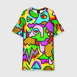 Детское платье Абстрактный цветной паттерн