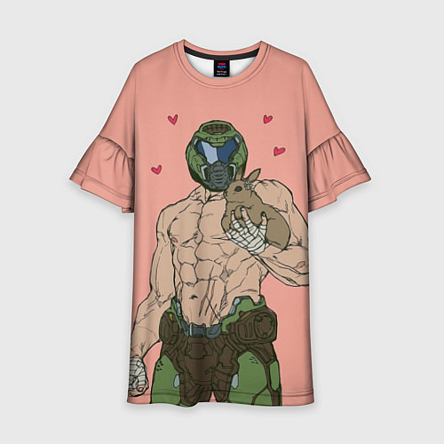 Детское платье Палач рока с кроликом / 3D-принт – фото 1