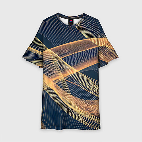 Детское платье Световые волны / 3D-принт – фото 1