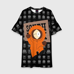 Платье клеш для девочки Кенни из Южного парка, цвет: 3D-принт