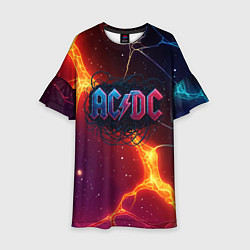Детское платье ACDC логотип в градиенте