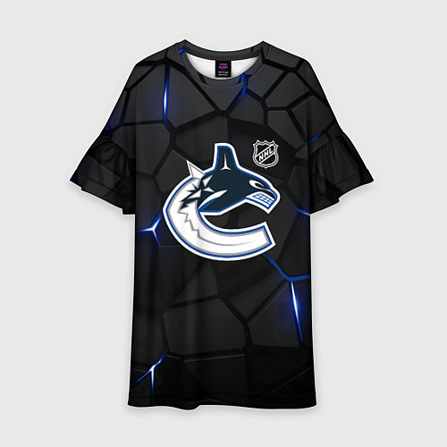 Детское платье Ванкувер Кэнакс - НХЛ хоккей / 3D-принт – фото 1