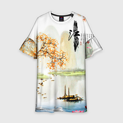 Детское платье China Landscape / 3D-принт – фото 1