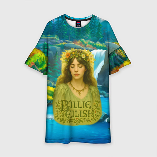Детское платье Билли Айлиш на фоне природы / 3D-принт – фото 1