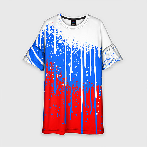 Детское платье Патриот - флаг / 3D-принт – фото 1