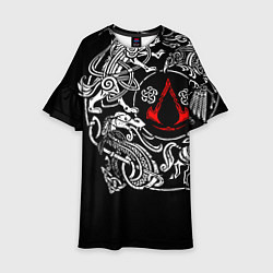 Платье клеш для девочки Ассасин Крид Раграрек, цвет: 3D-принт